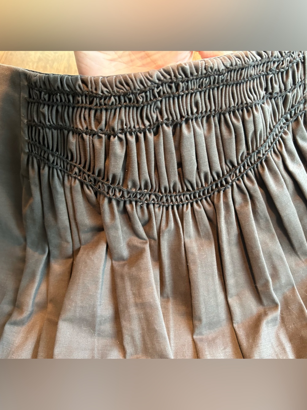 Schumacher gray skirt pleats classic Fancy - size 2 - Picture 3 of 6